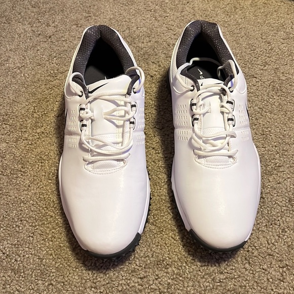 NIB Men's Nike Golf Air Rival III Golf Shoe White/Grey 9 628533 101